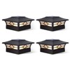 Solar Post Cap Lights Outdoor 4pack, Waterproof Solar Powered Deck