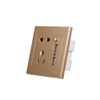 Electric Outlet with 2 Sockets and 2 USB Ports Wall