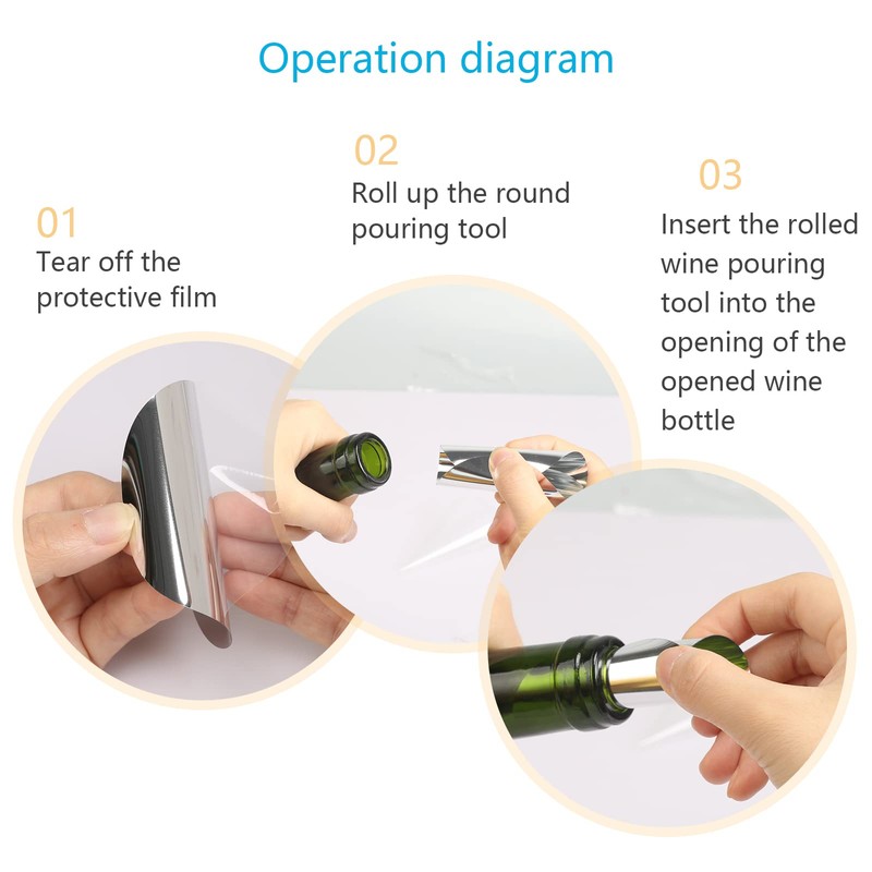 Pack of 50 Wine Pourers MONCAP Drip Free Wine Pourer