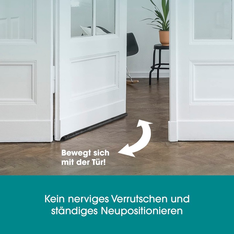 EASYmaxx Draught Excluder Double-Sided 12 x 90 cm | Door