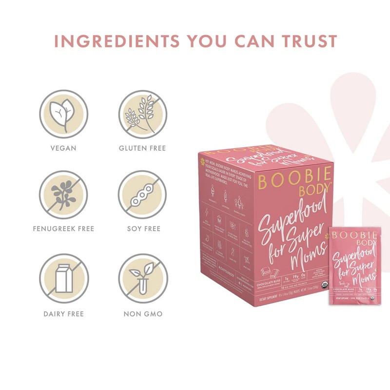 Boobie Brands Boobie Body Superfood Protein Shake for Moms, Pregnancy