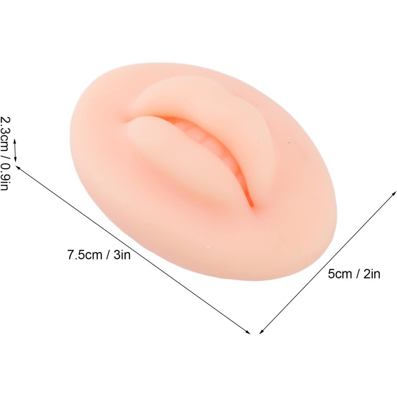 Práctica de Labios de Silicona, 3 Piezas de Labios de