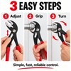 Quick-Adjust Tongue & Groove Pliers for Plumbing – V-Jaw Water