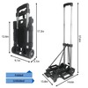 APOXCON Folding Hand Truck, 120 lbs Capacity Luggage Cart with