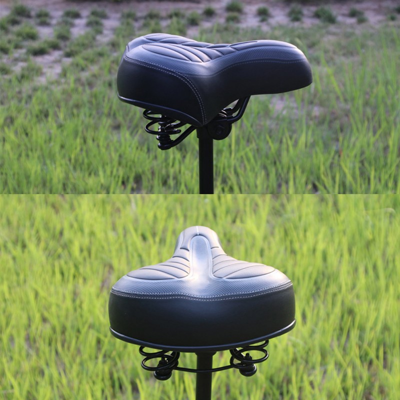 PU Leather Wide Big Bum Bike Gel Cruiser Extra Comfort