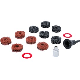 BGS 9736 Wheel Hub Grinder Set for Stud Bolts and Wheel Nut Bolts 14 Pieces