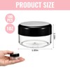 100 Pack 1Oz Plastic Container Jars with Lids, Round Clear