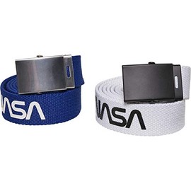 Mister Tee Accessories NASA Belt 2-Pack Extra Long, Blue/white