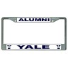 YALE ALUMNI WHITE METAL CAR LICENSE PLATE FRAME MADE IN USA