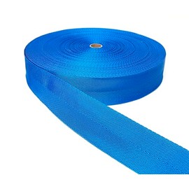 50mm Polypropylene V-Twill Webbing Heavy Duty Strap For Backpacks Belts Handles Bags Binding Surcingle Straps (Electric Blue, 2 Metres)