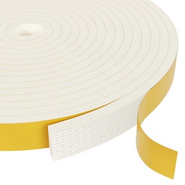 Weather Stripping Door Seal Strip, Strong Adhesive, Lightproof, Soundproof, Weatherproof Foam Tape Insulation for Sliding Door, Front Door Frame, Windows (1/2 in x 1/4 in x 16.4Ft)