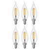 GE (6 Bulbs) Lighting 32596 LED Chandelier CAC Light Bulb,