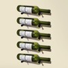 Wine Rack Wall Mounted 5 Bottle Matte Black Metal Vino