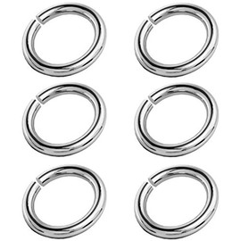 My-Bead 6 Pieces Split Rings Diameter 3 mm for Jewellery Carabiner Earrings 925 Sterling Silver Jewellery Making Eyelets Jewellery Quality DIY