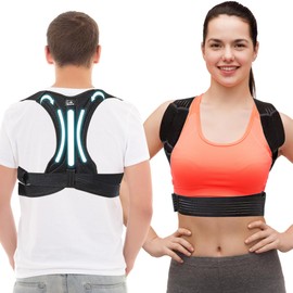 Haltungskorrektur für Herren und Damen, Rückenstütze, Nacken und Schultern, gerader Rücken, Lendenwirbelstütze, Linderung von Rückenschmerzen, Rückenstrecker und Rückenstütze, Rückenstütze,