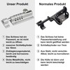 Gate Latch with Combination Lock, [Weatherproof] Spopal 120 mm 4-Digit
