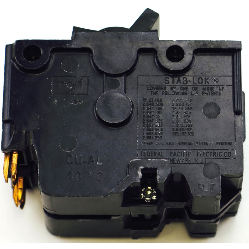 A NA215 STAB-LOK FEDERAL PACIFIC 15 AMP, 2 POLE FPE