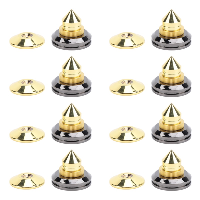 Speaker Spike Pad Kit Wide Application Shock Absorbing Zinc Alloy