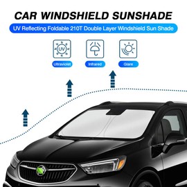 KUST Custom Fit Windshield Sun Shade for 2013-2019 Buick Encore Accessories Sunshade Window Sun Visor Protector Foldable Blocks UV Rays Keep Your Car Cooler