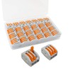 QitinDasen 25Pcs Premium PCT-213 Lever-Nut Wire Connectors, 3 Port Conductor