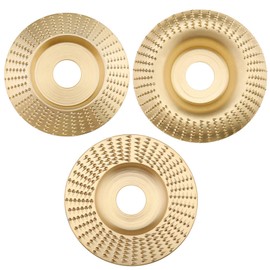 ECSiNG 3PCS Wood Carving Disc Set Wood Grinding Wheel Rotary Disc Sanding Woodworking Carving Abrasive Disc Tools for Wood Peeling Grinding Carving