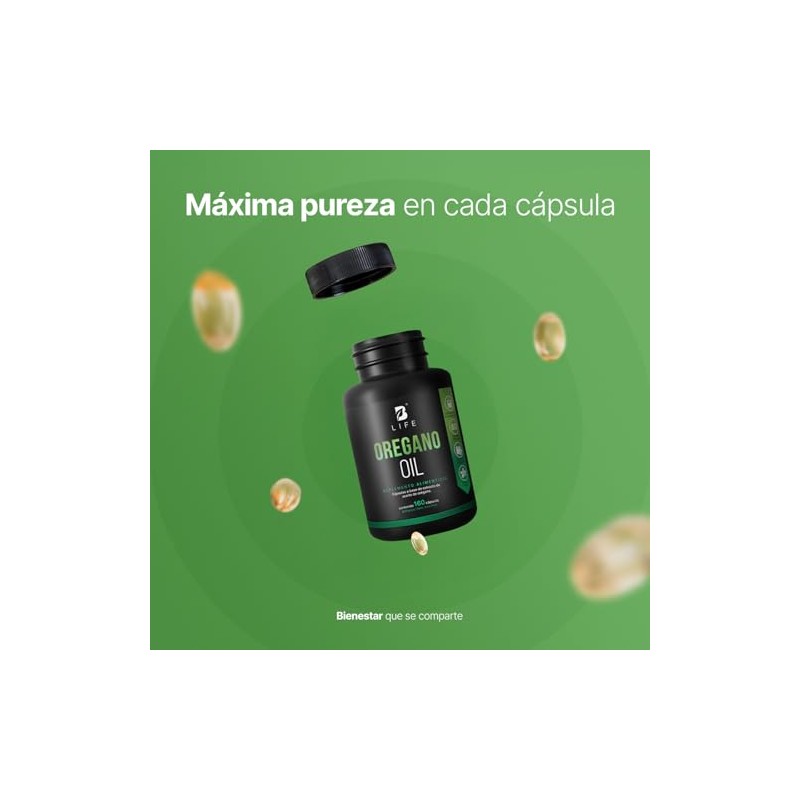 B Life Aceite de Orégano 160 cápsulas con Vitamina C