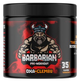 Pre entreno barbarian de 350 gr rinde 35 servicios (TAMARINDO OXA  CLEMB)                                                                             