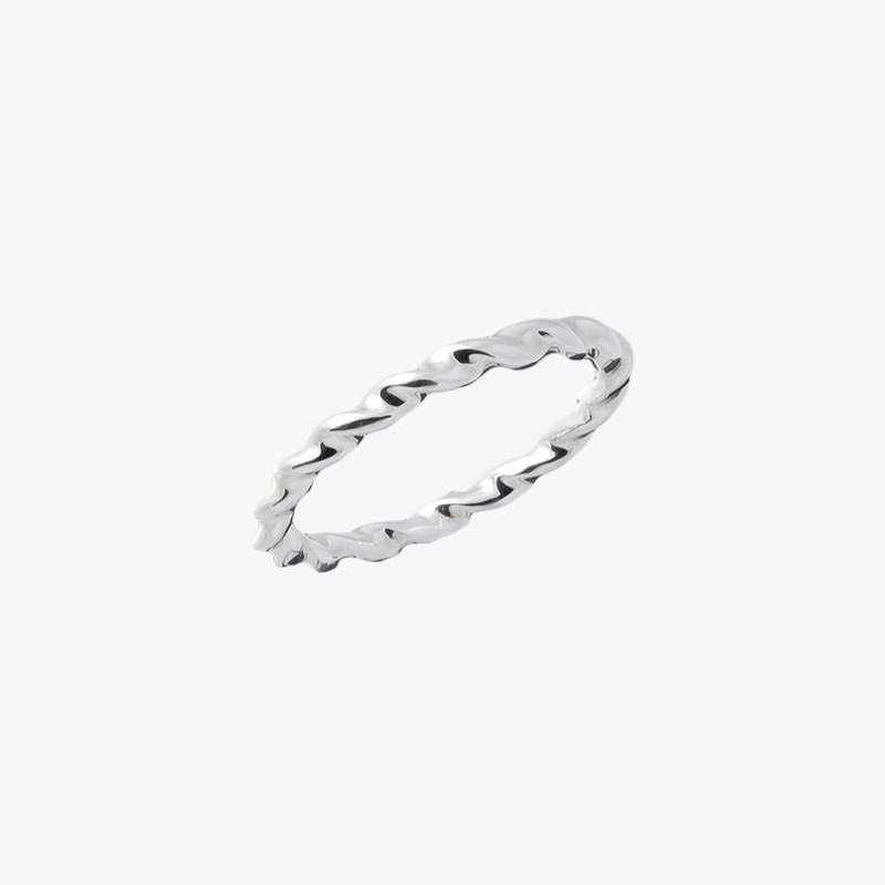 [D.Silver] Silver 925 Seated Twist Ring Silver S (No. 11)