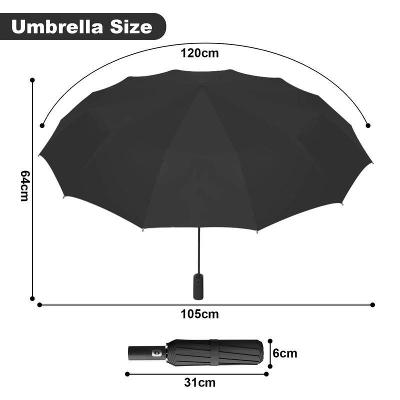 Wydexint Umbrella, Automatic Umbrella, Pocket Umbrella, Automatic Stormproof, Automatic Open