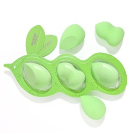 docolor Makeup Sponge Blender, Beauty Blender Foundation Sponges Set 8 Pcs Colors,For Foundation, Powder, Creams- Make Up Blender Sponge For Face & Body- With Gift Box Packaging. (Green)
