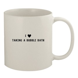 I Heart Love Taking A Bubble Bath - Ceramic 11oz White Mug, White