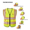 TOURGO Safety Vest Meets ANSI Class 2 Standards with Pockets,