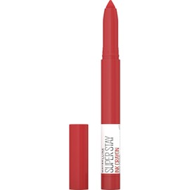 Maybelline New York SuperStay Ink Crayon Matte Longwear Lipstick Maquillaje, lápiz labial mate de larga duración con sacapuntas incorporado, Make Moves, 0.04 oz