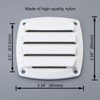 LEQMG Marine Boat Nylon Louvered White Flush Thru Vent