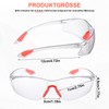 Partideal Pack of 12 Transparent Eye Protection Glasses, Rubber Nose