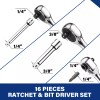Workpro Stubby Ratchet & Bit Driver Set 16 PCS, 1/4",