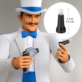 MR.SIGA Electric Spin Scrubber Detailed Brush Refills, 3 Pack