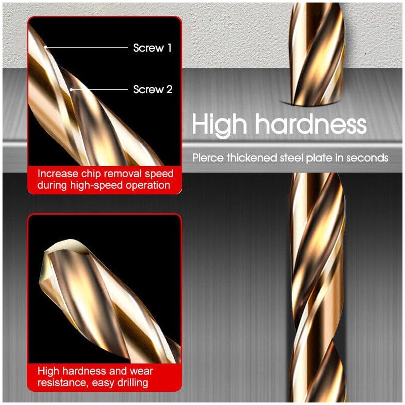 LEDON 13 PCS Quick Change Hex Shank Drill Bits Set