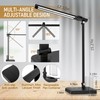 CHARYJOD Dimmable LED Desk Lamp with USB Charging Port Bright,