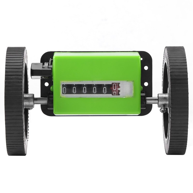 PUSOKEI Mechanical Meter Counter, 6 Digit Length Counter, with 2