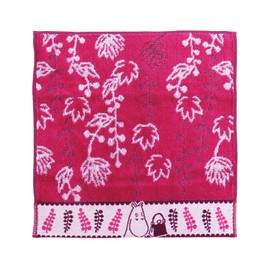 Moomin Moomin Towel Museum, Jam Bottle, Towel Handkerchief, Package Included, Purple, 5-Star Quality, 47-2590080, Approx. 9.8 x 9.8 inches (25 x 25 cm)