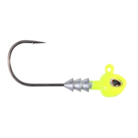 Berkley Fusion19 Hybrid Jighead, Chartreuse, Size 3/0 Hook, 3/16 oz, Sticky Sharp Hook Point, Conical Bait-Keeper, High-Def Details and Realistic 3D Eye
