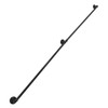 DIYHD 10FT Wall Mount Pipe Handrail for Stairs,Industrial Rustic Black