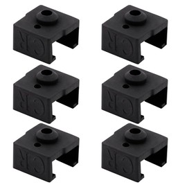 Ender-3-V2 Neo Silicone Sock: 6PCS CR6 SE Hotend Silicone Covers, 3D Printer Heater Block Cover for Ender-3-Neo, Ender 3 Max Neo, CR-5 Pro, CR-10 Smart, High-Temp Resistant, Durable, by Makerzone