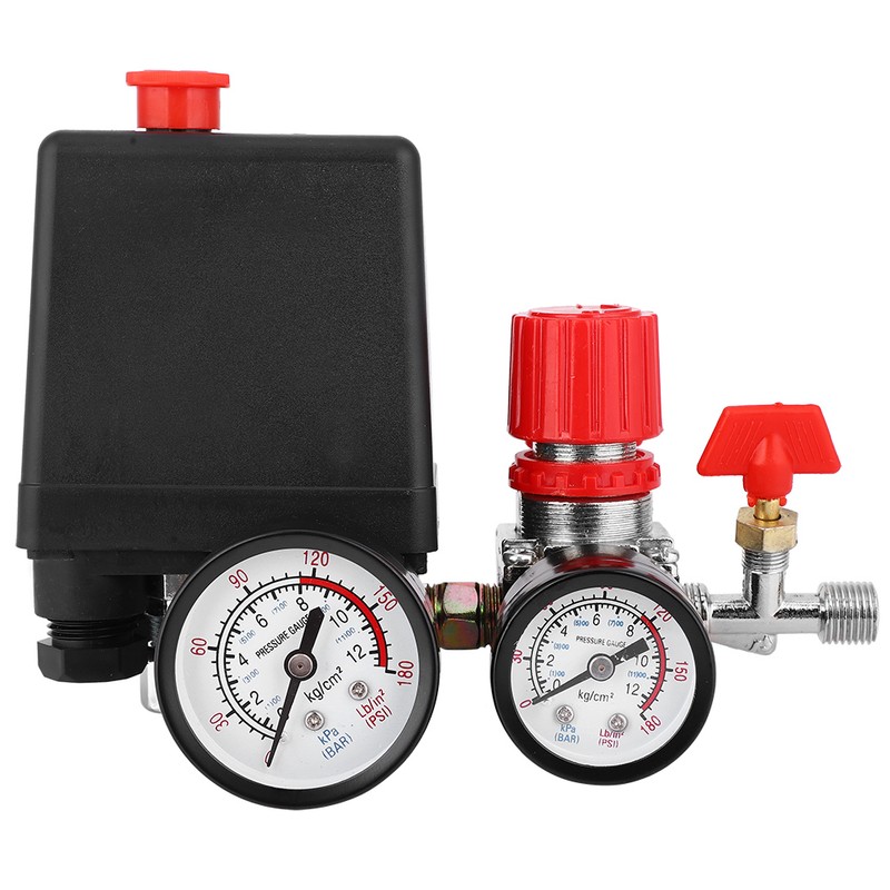 Pressure Switch Control Valve Assembly Square Four Holes Air Compressor