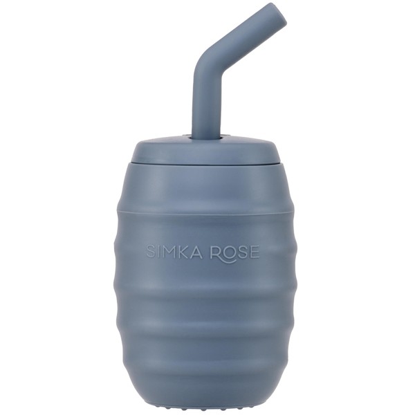 Simka Rose Silicone Sippy Cup with Straw - Spill Proof