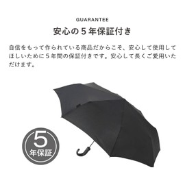 Knilpus T280 KNT280-1000 Medium Duomatic Safety Crock Handle Black Folding Umbrella