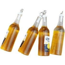 10 Pcs Mini Beer Bottle Resin Charms Drinking Pendant for Keychain Necklace Earring Jewelry Findings Nice Processed, Earrings for Women, Creative Personality Art Earrings Accessories