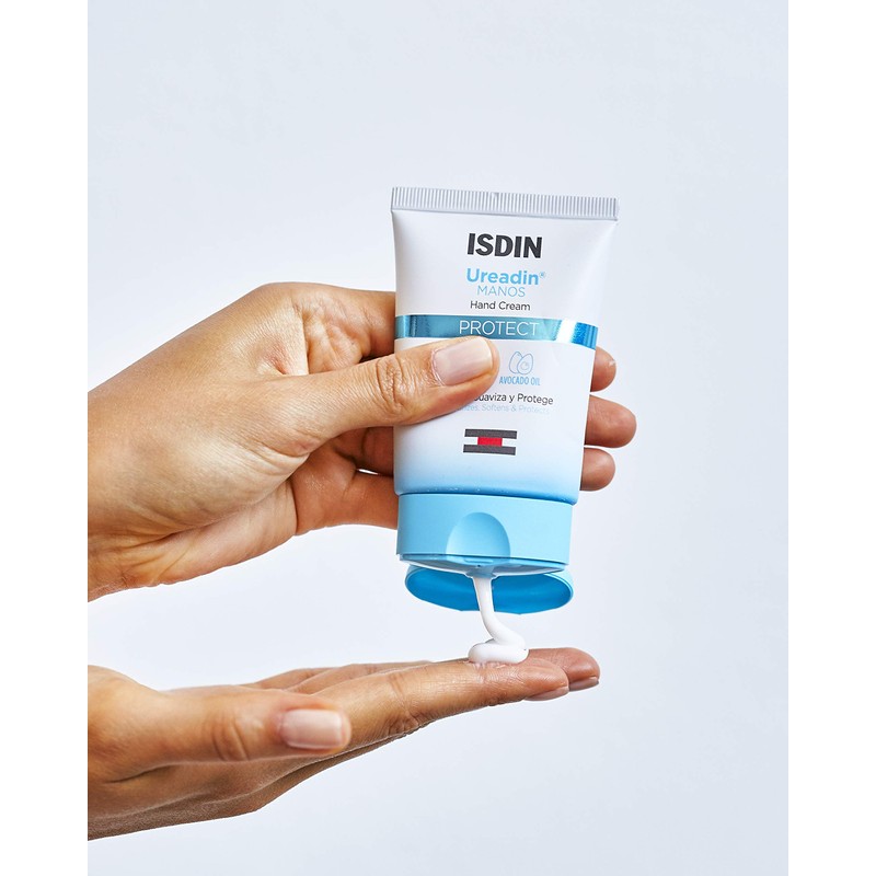 ISDIN Ureadin Protect Hand Cream (50 ml), Quick-Absorbent, Moisturising and