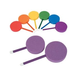 The Zone Foam Paddles Set of 6 Lightweight and Easy to Swing Colorful Foam Paddles for Badminton, Paddleball & Pickleball Large Size 9″ Head with 11″ Handle Ideal for Indoor Outdoor Play Schools & Fun